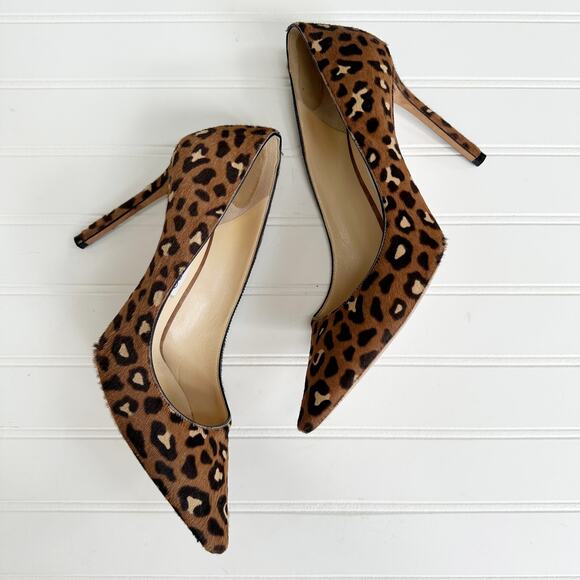 Jimmy Choo Romy 100 Leopard Print Pony Hair Pumps Brown Hazelnut Mix Size 39.5 - Picture 2 of 14